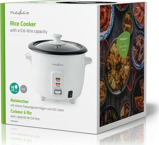 Nedis Rice Cooker 300W with Capacity 0.6lt