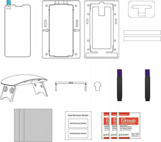 Whitestone Dome Glass Installation Kit 3D Full Face Tempered Glass (Galaxy Note 20)
