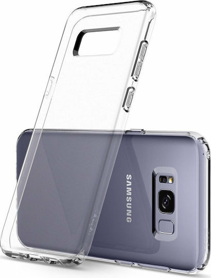 Spigen Liquid Crystal Back Cover Σιλικόνης Διάφανο (Galaxy S8+)