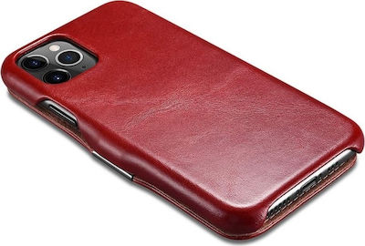 iCarer Vintage Folio Leather Book Red (iPhone 11 Pro Max)