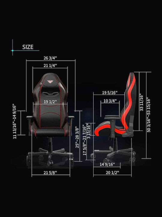 Eureka Ergonomic GC01 Изкуствена Кожа Черен