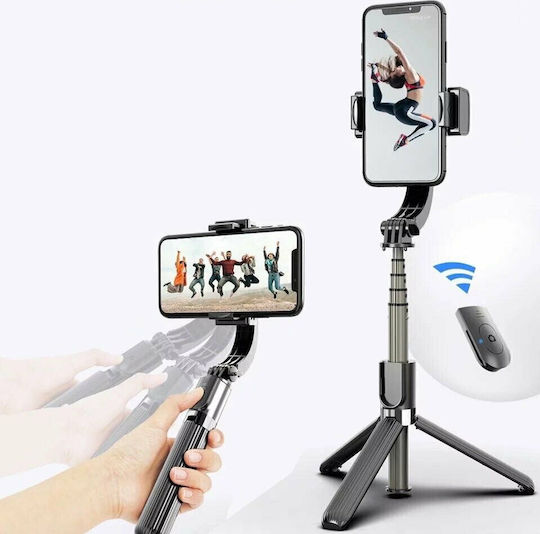 IRiSfot L08 Selfie-Stick Handy-Stative Bluetooth-Schwarz