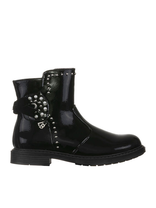 Kids Boots with Zipper Black