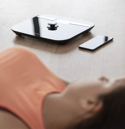 Cecotec Surface Precision 10200 Smart Healthy Smart Badezimmerwaage mit Körperfettmessung & Bluetooth in Schwarz Farbe
