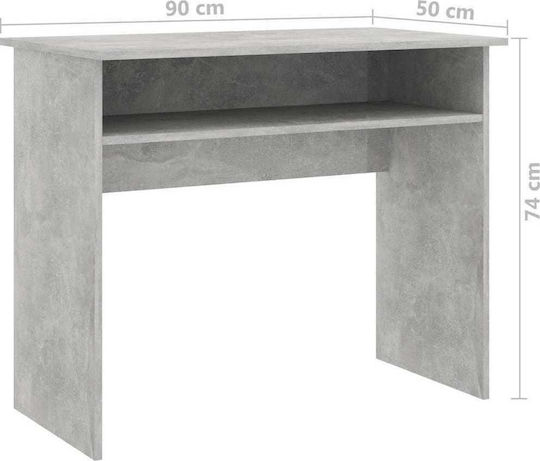 Schreibtisch Holz Gray 90x50x74cm