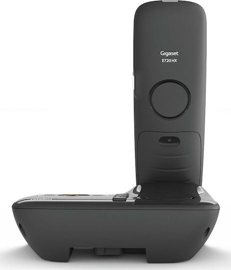Gigaset E720A Ασύρματο Τηλέφωνο με Ελληνικό Μενού Μαύρο