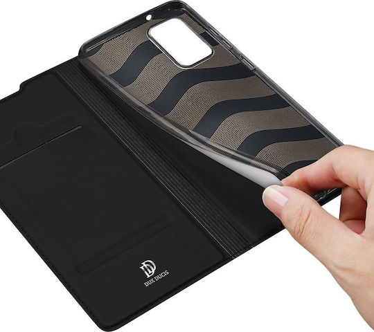 Dux Ducis Skin Pro Buchen Sie Synthetisches Leder Schwarz (Galaxy Note 20)