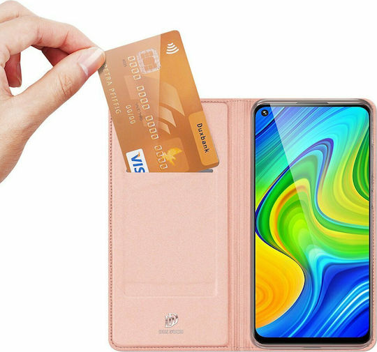 Dux Ducis Skin Pro Book Synthetic Leather Rose Gold (Redmi Note 9)