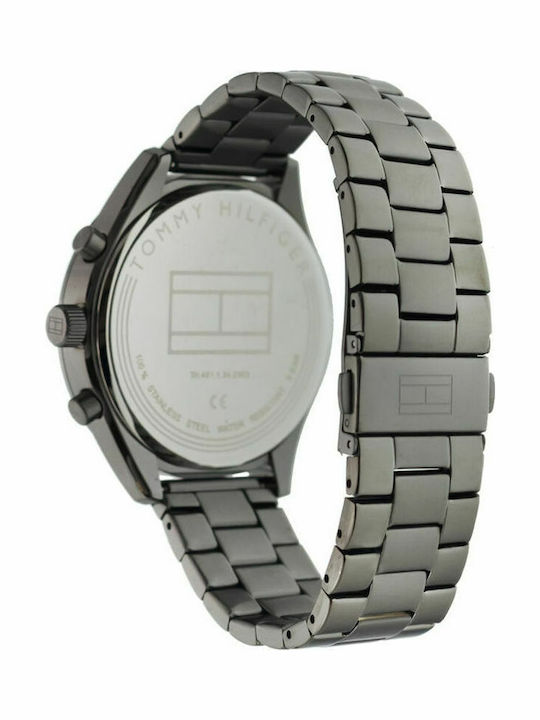 Tommy Hilfiger Bennett Men's Watch 44mm Battery with Black Metal Bracelet