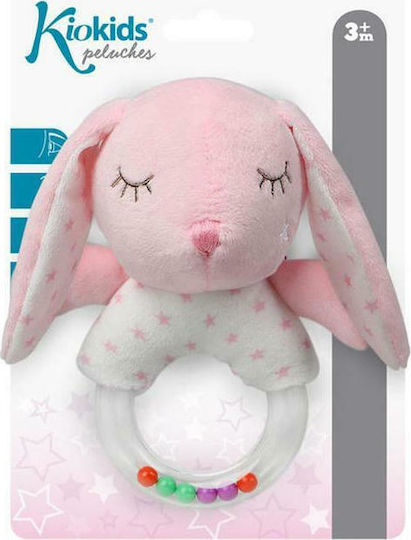 Kiokids Bunny Κουδουνίστρα Pink για Νεογέννητα