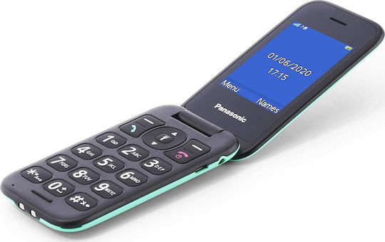 Panasonic KX-TU400 Single SIM Κινητό με Μεγάλα Κουμπιά Τιρκουάζ