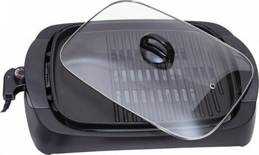 Adler AD-6610 Tabletop Electric Grill With Grate and Smooth Plate Max Power 3000W With Lid and Adjustable Thermostat 40x30cm
