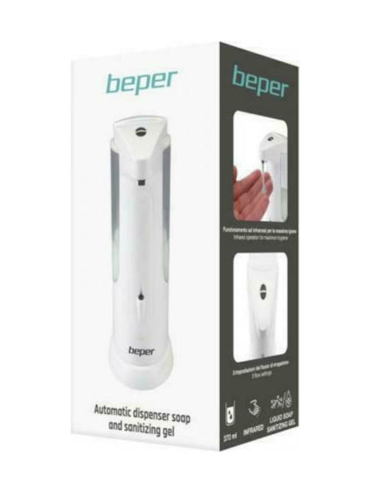 Beper Dispenser Πλαστικό με Αυτόματο Διανομέα Λευκό 370ml