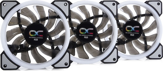 Alphacool Eiszyklon Aurora LUX Digital RGB 120mm 6-Pin Case Fan 3-pack