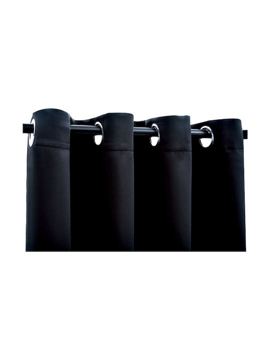 vidaXL Set Blackout Curtains with Black Grommets 140x175cm