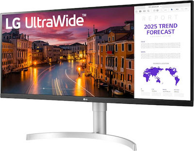 LG 34WN650-W Ultrawide IPS HDR Monitor 34" FHD 2560x1080 με Χρόνο Απόκρισης 5ms GTG