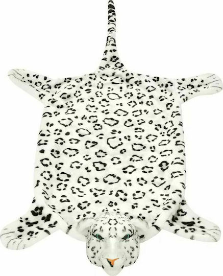 vidaXL Kids Synthetic Rug Leopard 75x139cm White White