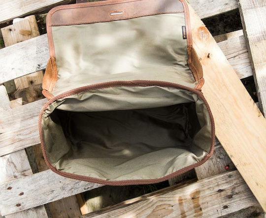 Longride Racer Saddlebag Single Side Πλαϊνή Βαλίτσα Μοτοσυκλέτας 15lt σε Καφέ Χρώμα