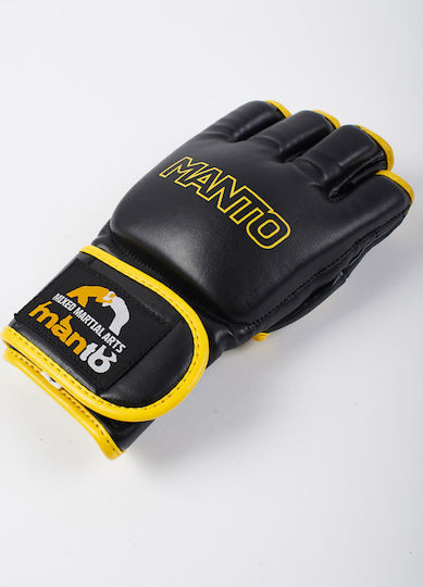 Manto PRO 3.0 Γάντια ΜΜΑ από Συνθετικό Δέρμα Μαύρα