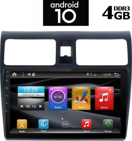 Digital IQ Car Audio System for Suzuki Swift Audi TT / TT (8J) 2007-2015 (Bluetooth/USB/AUX/WiFi/GPS/Apple-Carplay/Android-Auto/CD) with Touch Screen 10.1"