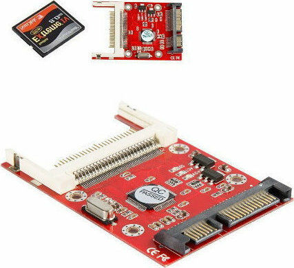 SK6831 Compact Flash la SATA 2.5" CF-SATA-UDMA Roșu (102)