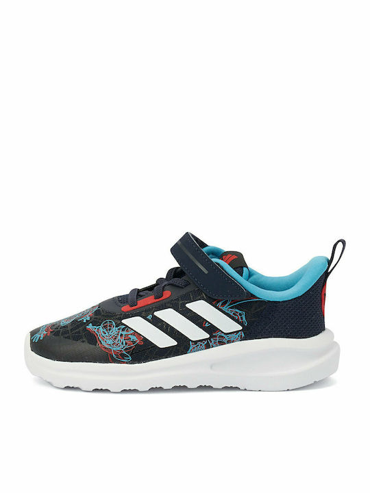Fortarun Marvel Spider-Man Fortarun Kids Sports Shoes Running with Hoop & Loop Closure Legend Ink / Vivid Red / Signal Cyan
