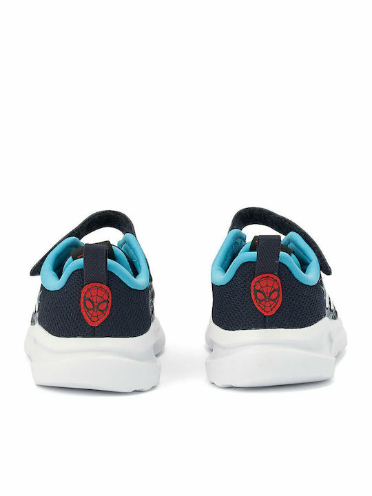 Fortarun Marvel Spider-Man Fortarun Kids Sports Shoes Running with Hoop & Loop Closure Legend Ink / Vivid Red / Signal Cyan