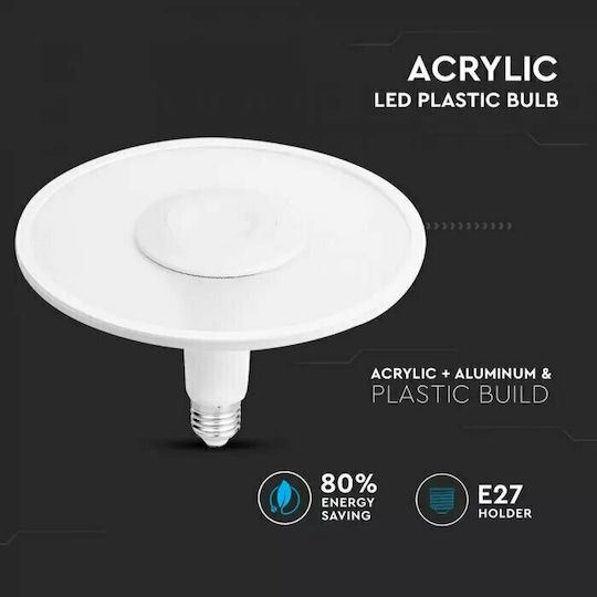 V-TAC LED Bulb 18W 125mm for Socket E27 Cool White 1200lm