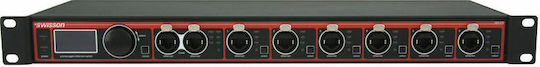 Swisson 2+6 Gigabit Switch DMX Switch für Lichtkonsole mit Flugkoffer Rack-Montage und Verbindung Ethernet XES-2T6