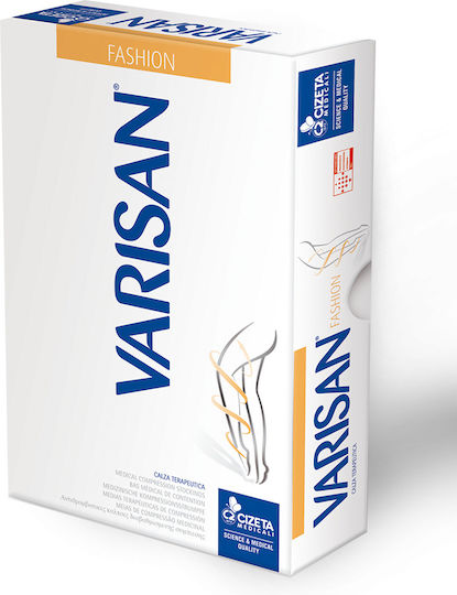 Varisan Fashion Normal Socks Calf High Graduated Compression with Silicone 18-21 mmHg Black