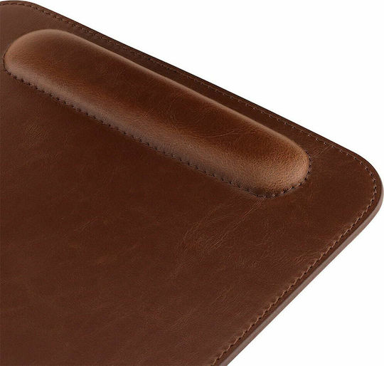 Londo Leder Mauspad (210mm) mit Handgelenkstütze Braune