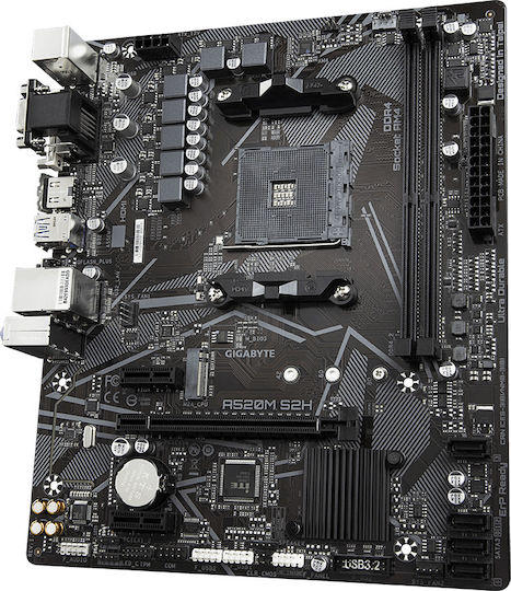 Gigabyte A520M S2H Motherboard Micro ATX με AMD AM4 Socket GA-A520M-S2H