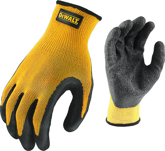 Dewalt Gripper Γάντια Εργασίας Κίτρινα Latex