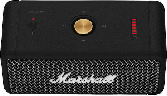 Marshall Emberton Αδιάβροχο Ηχείο Bluetooth 20W με Διάρκεια Μπαταρίας έως 20 ώρες Μαύρο