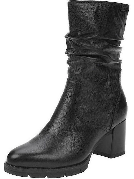 Tamaris Women's Leather Medium Heel Boots Black