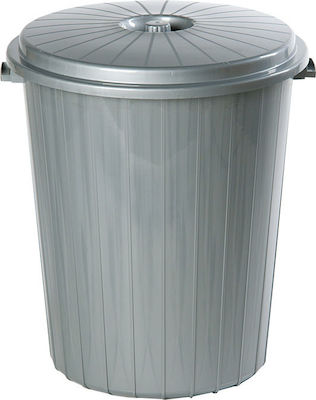 Plastic Waste Bin 70lt Gray