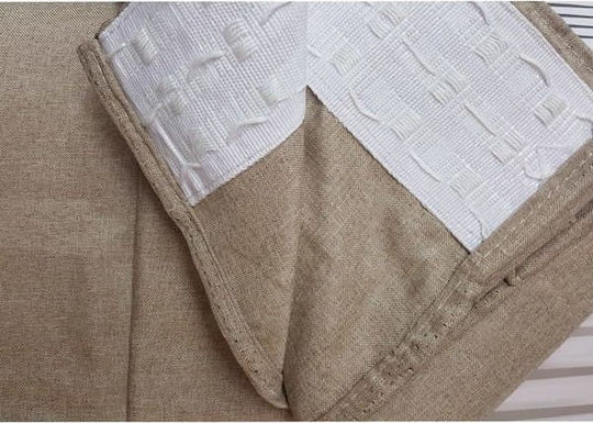 Sidirela Curtain with Pencil Pleat Liza Beige 270x300cm
