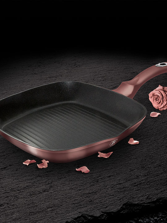 Berlinger Haus i-Rose Collection Grill made of Aluminum with Non-Stick Coating 28cm