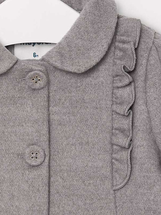 Kinder Mantel Lang Gray
