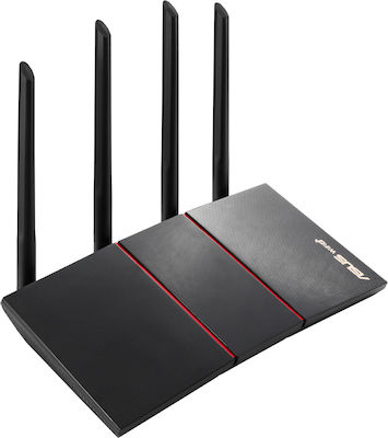Asus RT-AX55 Ασύρματο Router Wi‑Fi 6 με 4 Θύρες Gigabit Ethernet