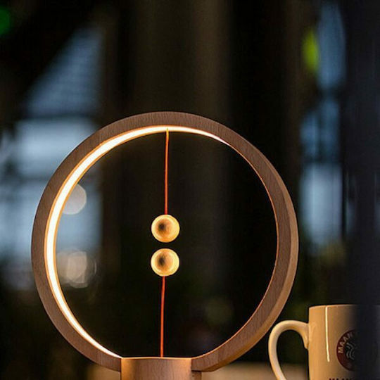 Allocacoc Διακοσμητικό Φωτιστικό Heng Balance Lamp Round LED Θερμό Λευκό 3500K 23x27x7εκ.