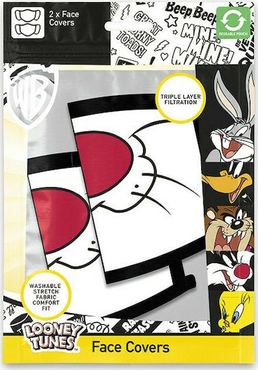 Pyramid International Cloth Face Mask Gray PYR85564 2pcs