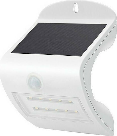 Cubalux Wandmontiert Solarleuchte 2W 250lm Natürliches Weiß 4000K mit Bewegungssensor und Fotokontakt IP44
