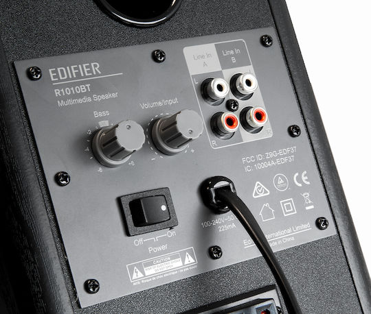 Edifier R1010BT Αυτοενισχυόμενα Ηχεία με Bluetooth 24W (Ζεύγος) Μαύρα