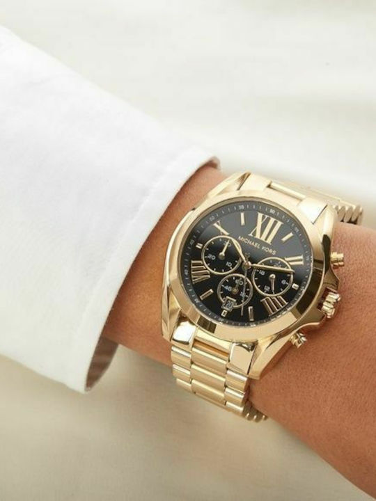 Michael Kors Bradshaw Ρολόι Μπαταρίας με Μεταλλικό Μπρασελέ