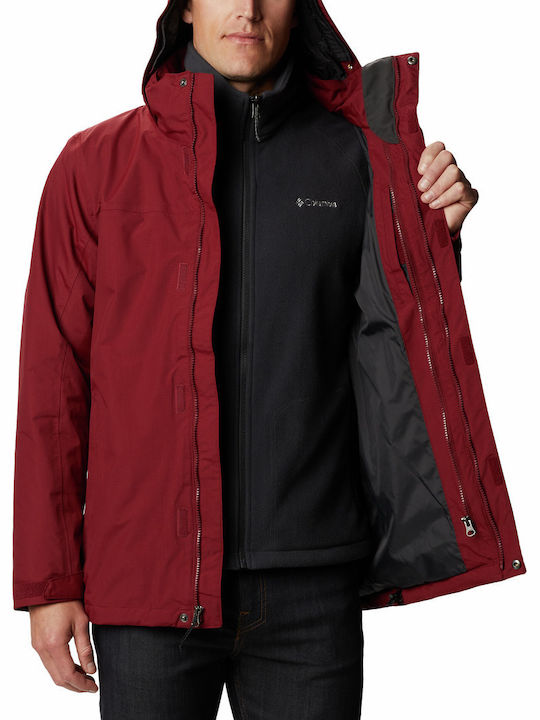 Mission Air Interchange Winter Jacket Waterproof and Windproof Burgundy