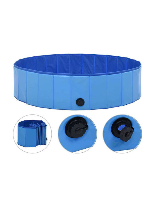 vidaXL Hundepool 120εκ. Blau 1Stück