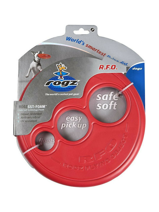 Rogz Rfo Frisbee Σκύλου από Καουτσούκ Large 23εκ. Κόκκινο 1τμχ