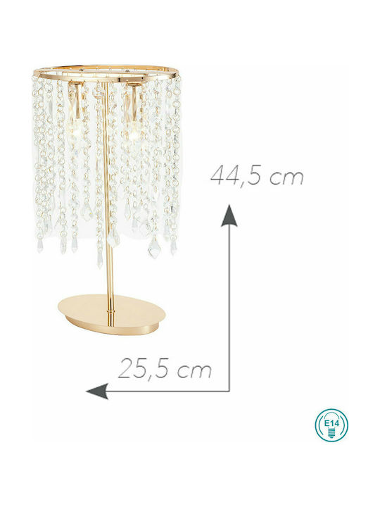 Fan Europe Breeze Decorative Lamp with Socket for Bulb E14 Gold