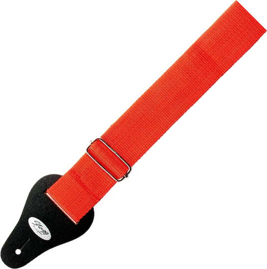 Stagg Nylon 2" BJA006 Каишка за Китара / Бас Червен